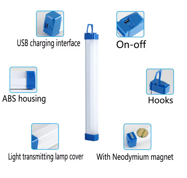 Лампа акумуляторная USB 60Вт 32см 3260-L фото